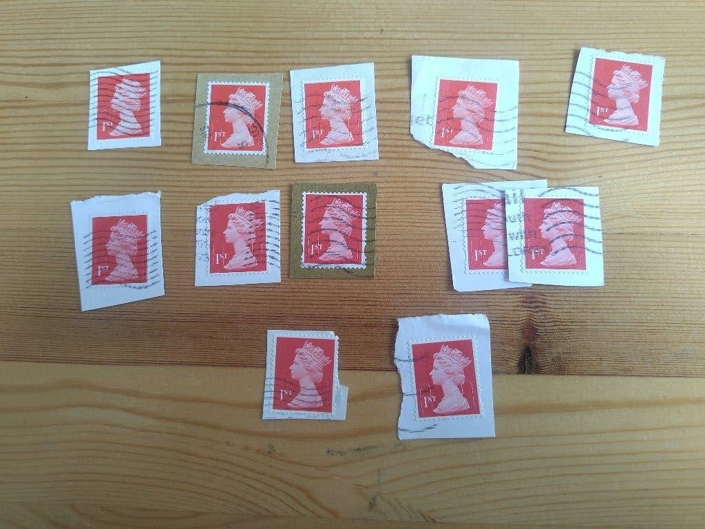 Engeland security machin 1st oarnje/rood MTIL, Ophalen of Verzenden, Gestempeld