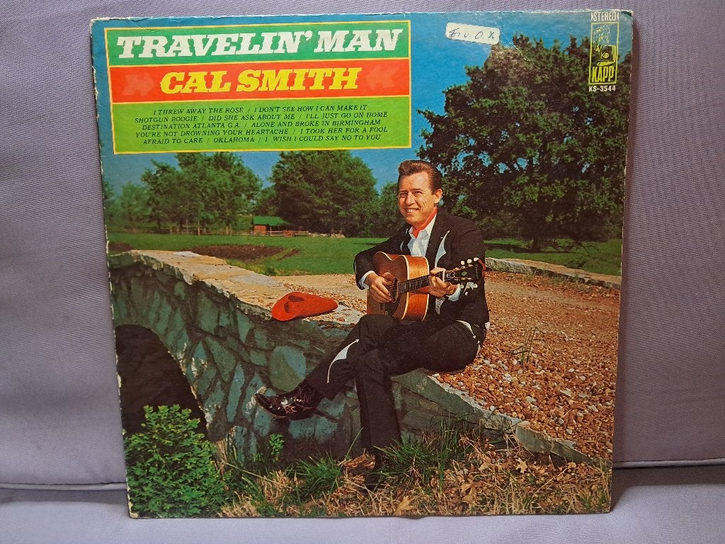lp. Cal Smith - Travelin' Man. vg+, LP, Gebruikt, Overige genres, Ophalen of Verzenden