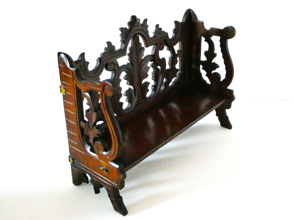 Uniek Zwarte Woud Black Forest boekenplank standaard kast, Antiek en Kunst, Kunst | Beelden en Houtsnijwerken, Houtsnijwerk, Ophalen of Verzenden