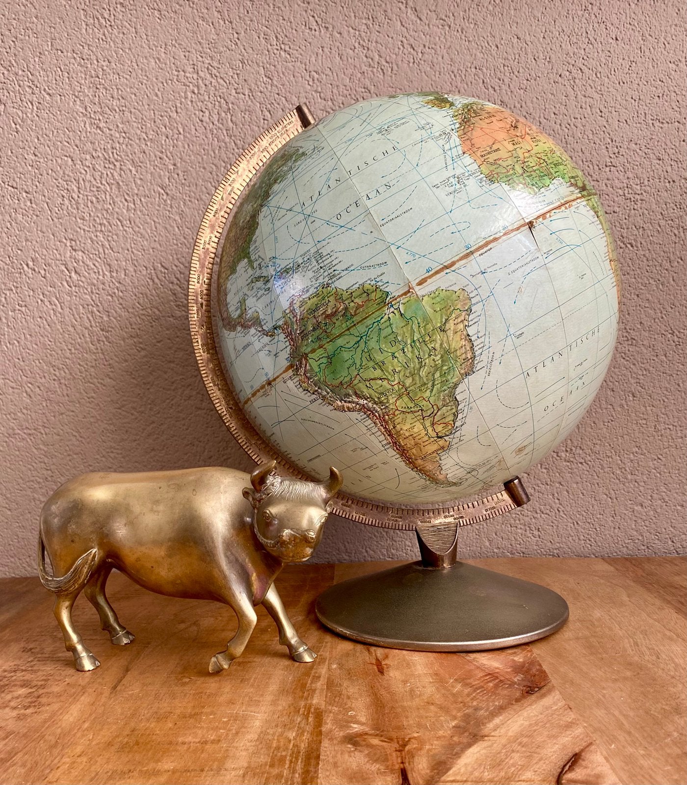 Vintage SCAN-GLOBE A/S Denmark jaren 60, Huis en Inrichting, Gebruikt, 30 cm, Draaibaar, Ophalen of Verzenden