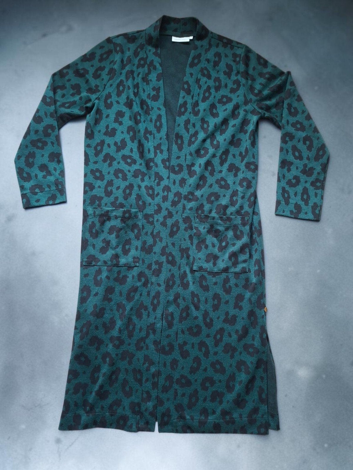 Fabienne Chapot leopard vest – petrol groen – maat 38 - M, Fabienne Chapot, Ophalen of Verzenden, Zo goed als nieuw, Groen