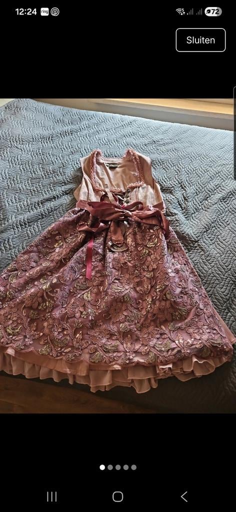 Dirndl zgan! Maat 46, Overige typen, Maat 46/48 (XL) of groter, Ophalen of Verzenden, Zo goed als nieuw