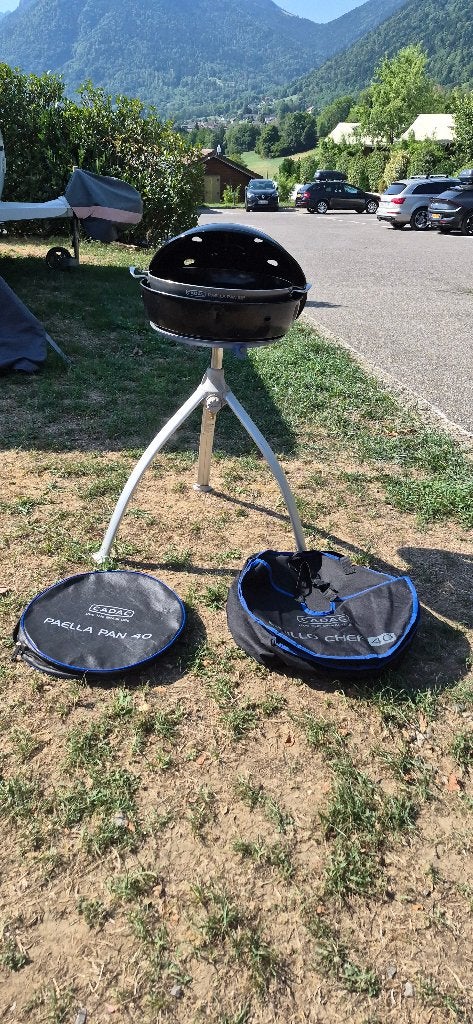 Cadac Grillo Chef 40 met paellapan en grilrooster, Ophalen of Verzenden, Gebruikt, Cadac