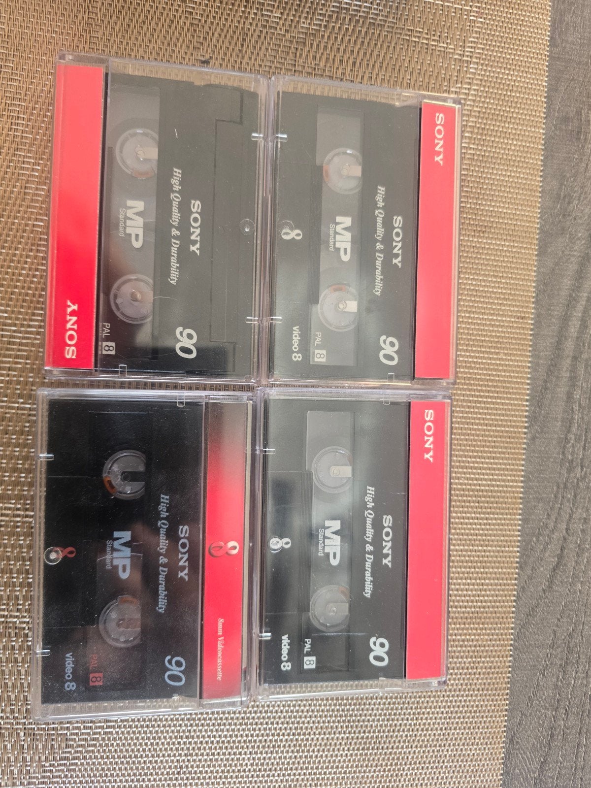 Sony Video 8 MP 90 Videobanden - Set van 4, Ophalen of Verzenden, Nieuw in verpakking, Video 8