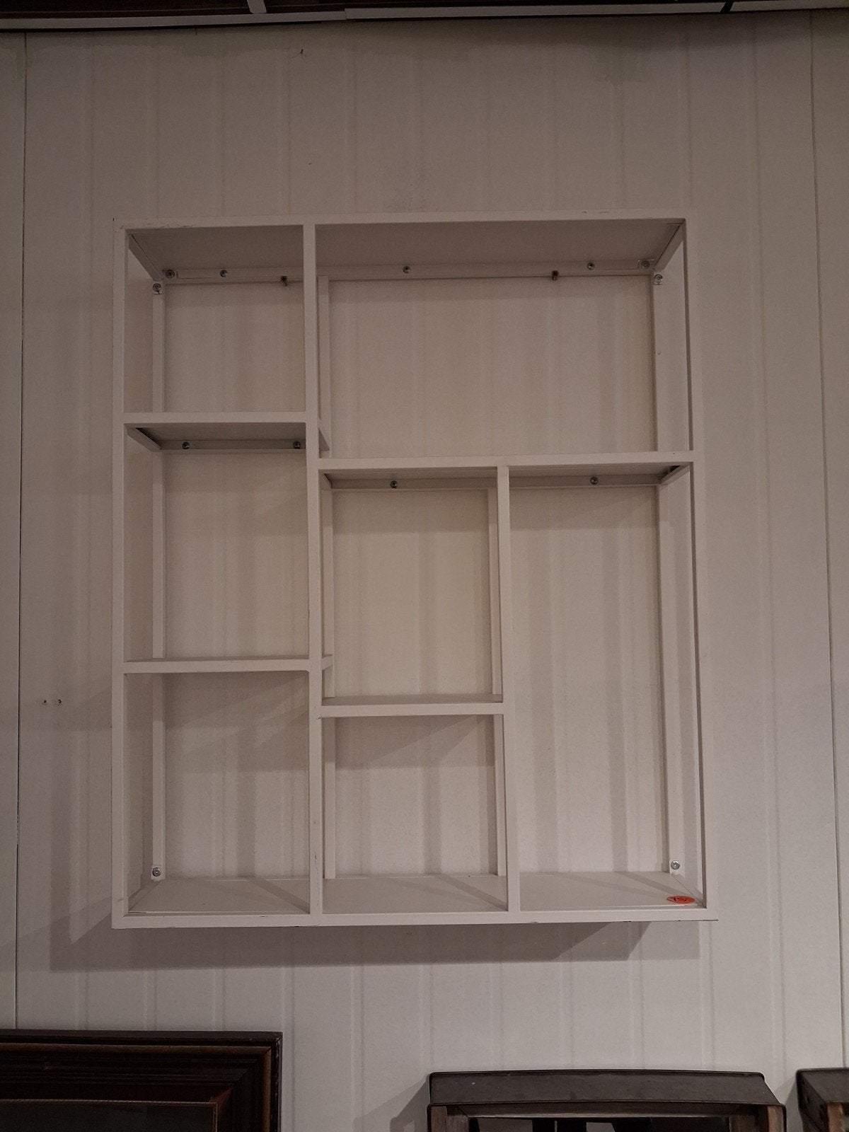 nieuw industrieel wandrek 90x75x18cm wit metaal €50, Huis en Inrichting, Ophalen, ., Nieuw, .
