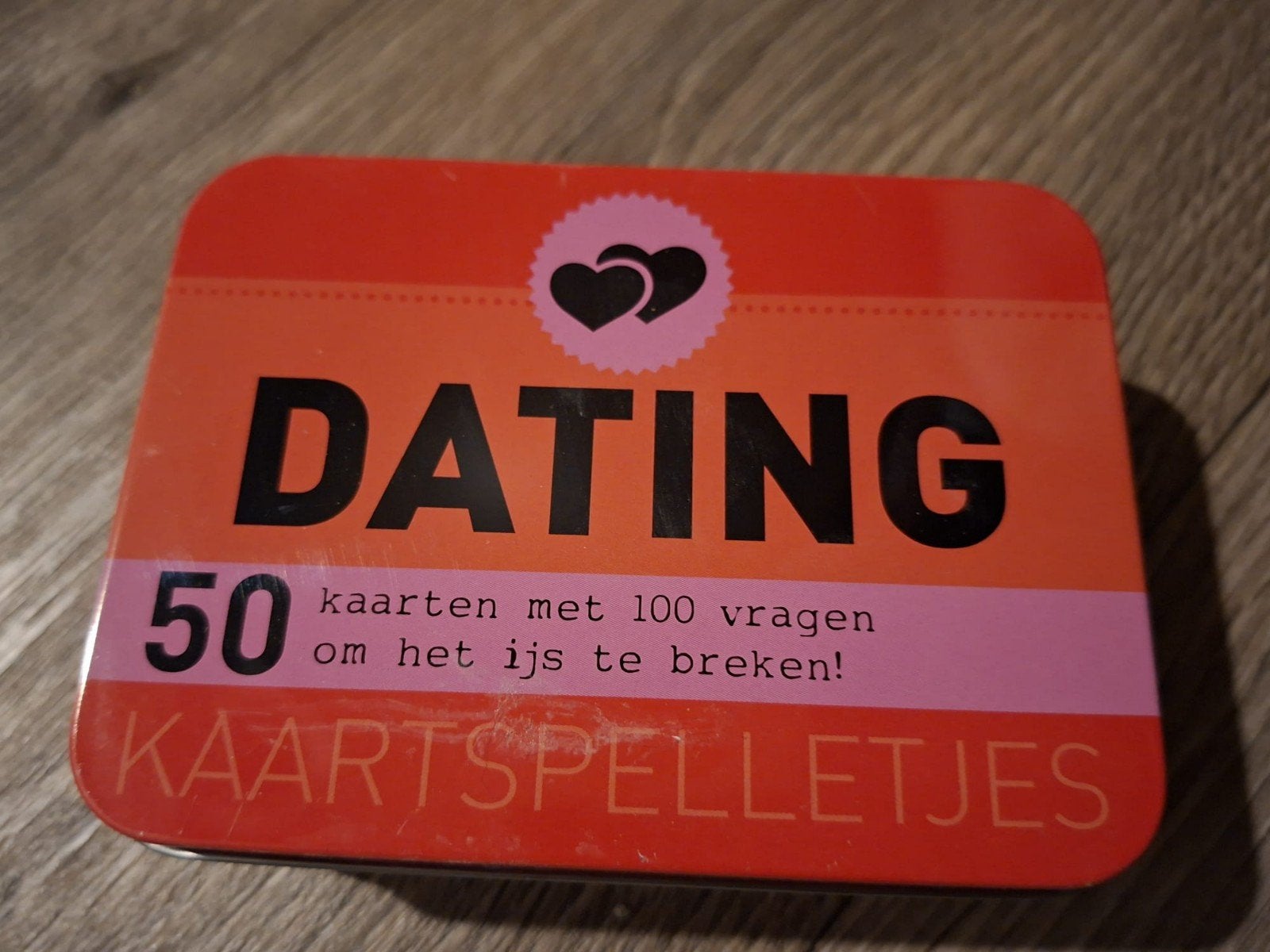 Dating Kaartspelletjes: 50 kaarten met 100 vragen, Een of twee spelers, Ophalen of Verzenden, Zo goed als nieuw
