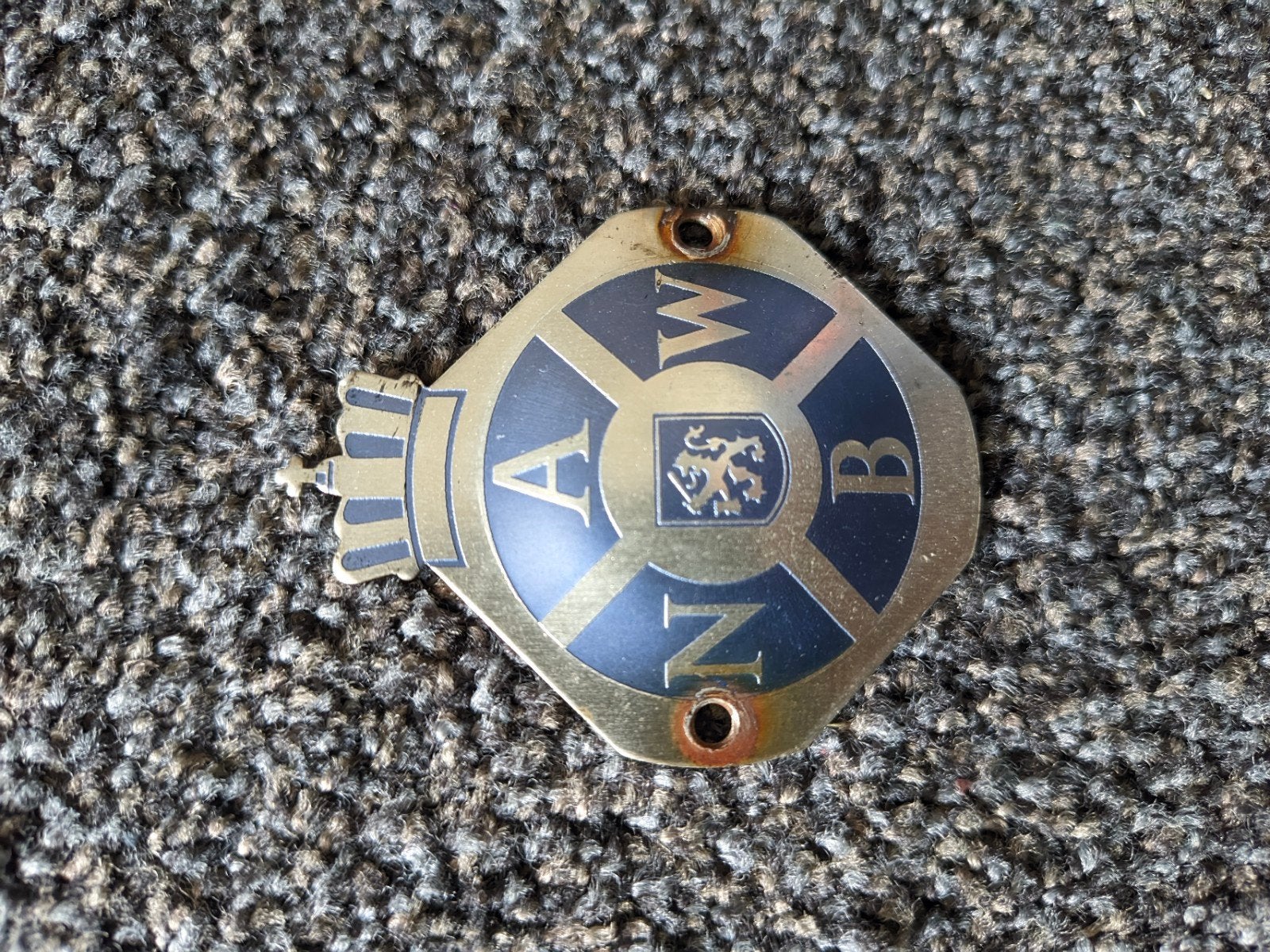 Vintage ANWB schildje / embleem, Ophalen of Verzenden, Gebruikt