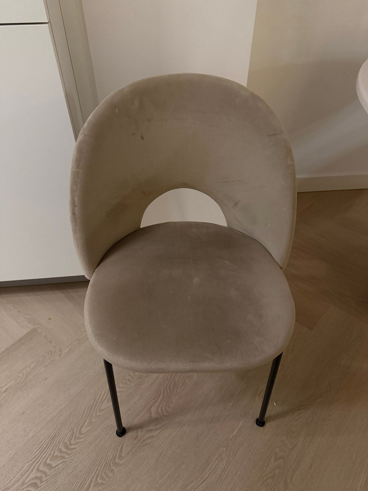 3 Beige Eetkamerstoelen - Stijlvol en Comfortabel, Ophalen, Gebruikt, Overige kleuren, Drie