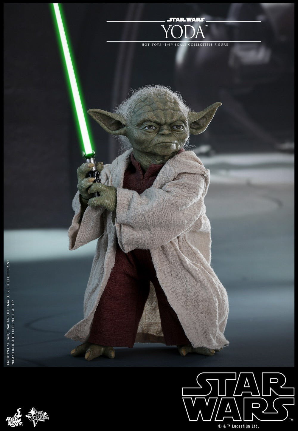 Hot Toys 1/6 Yoda Star Wars, Verzenden, Zo goed als nieuw, Actiefiguurtje