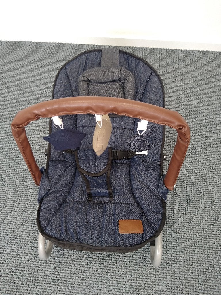 wipstoel, kleur: blauw, Ophalen of Verzenden, Gebruikt, Wipstoel, Verstelbaar