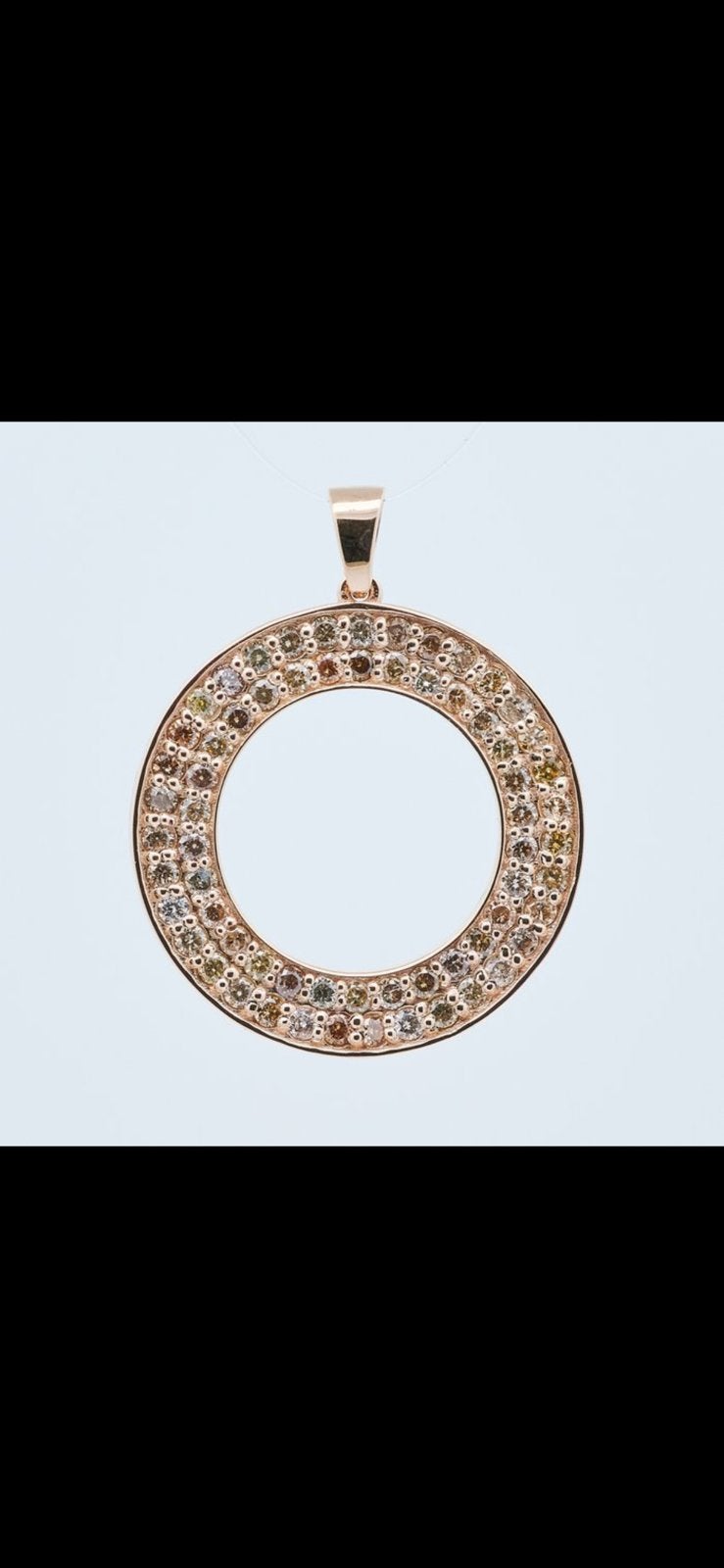 Gouden hanger met diamanten, Overige voorstellingen, Nieuw, Ophalen of Verzenden, Met edelsteen
