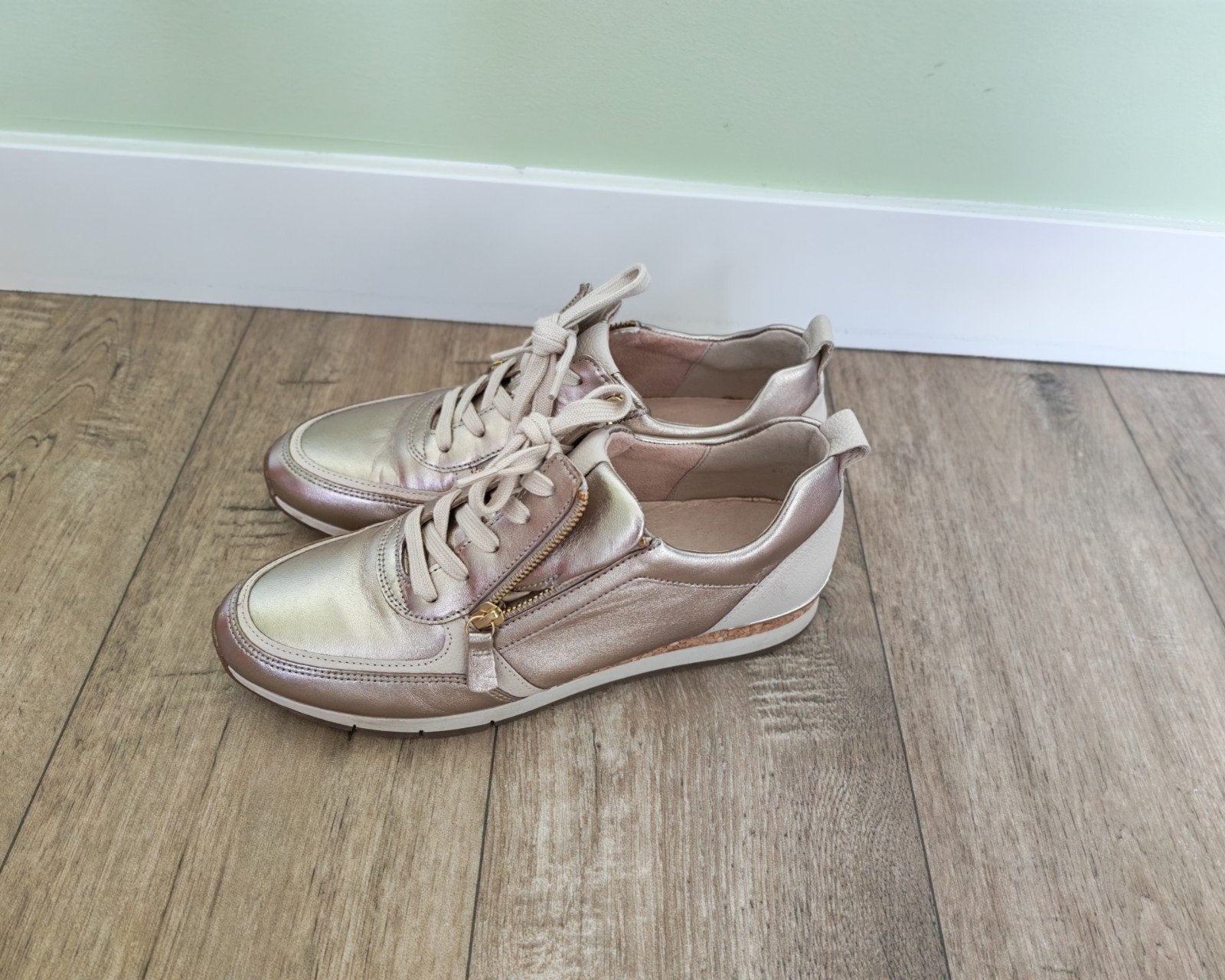 Gabor sneakers, maat 7 (40,5) - Zo goed als nieuw, Ophalen, Beige, Gabor, Sneakers of Gympen