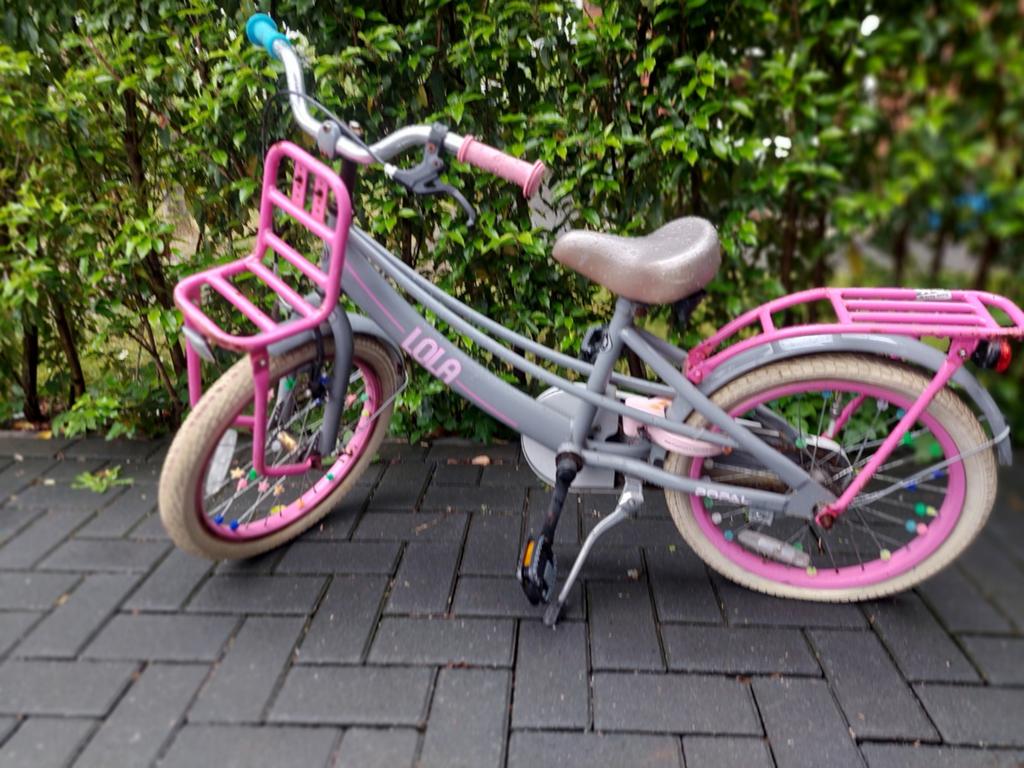 LOLA meisjesfiets 18 inch, Ophalen of Verzenden, Gebruikt, 18 inch