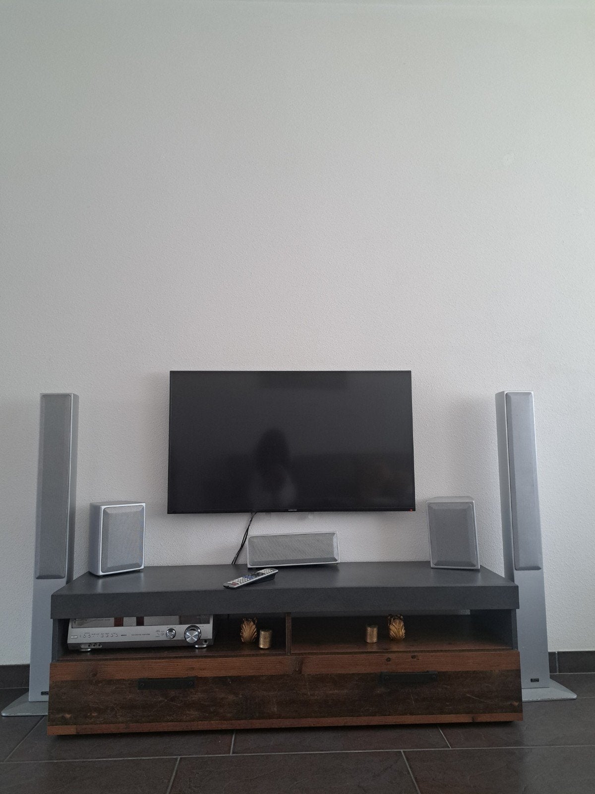 ASW Luidsprekerset met Panasonic Receiver, Gebruikt, Afstandsbediening, Ophalen, Overige merken
