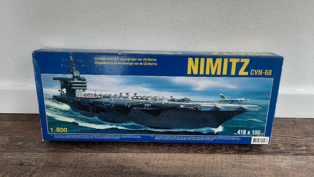 Zhengdefu #08M-058 Nimitz CVN-68 1:800 Modelbouw Boot 1980', Hobby en Vrije tijd, Modelbouw | Boten en Schepen, Ophalen of Verzenden