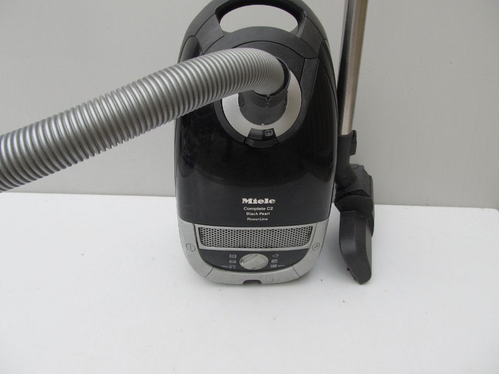 Miele Complete C2 Black Pearl Powerline stofzuiger, Gebruikt, Miele, Geschikt voor tapijt, Sledestofzuiger
