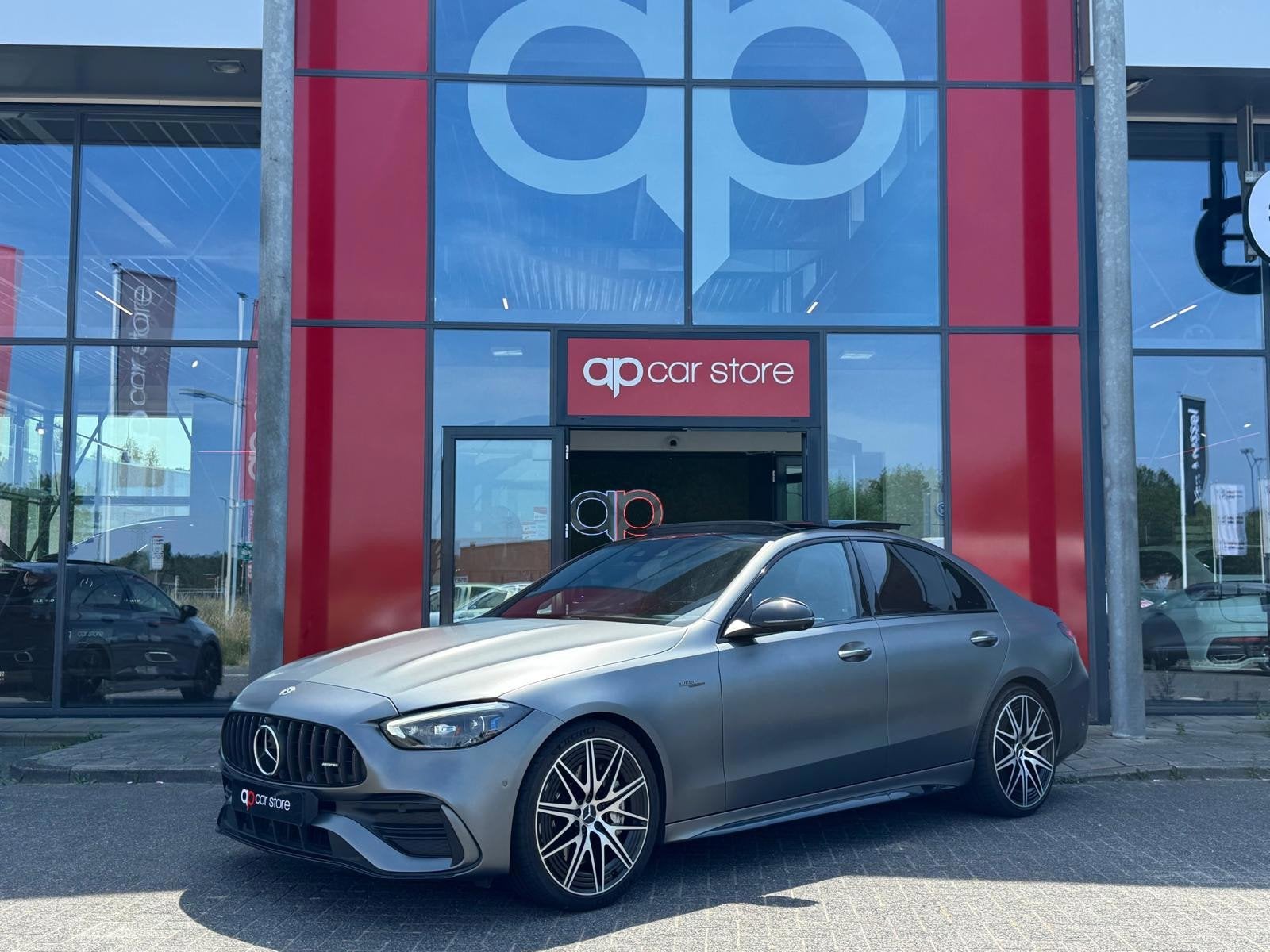 Mercedes-Benz C-klasse AMG 43 4MATIC Vol | Panorama | Burmes, Auto's, Automaat, 4 cilinders, Bedrijf, Vierwielaandrijving