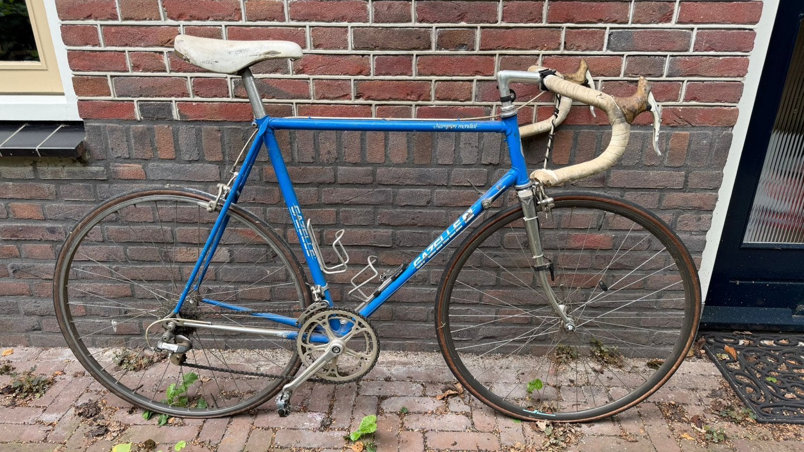 Vintage Gazelle racefiets - Blauw, Shimano 600, Ophalen, 28 inch, Gebruikt, Gazelle