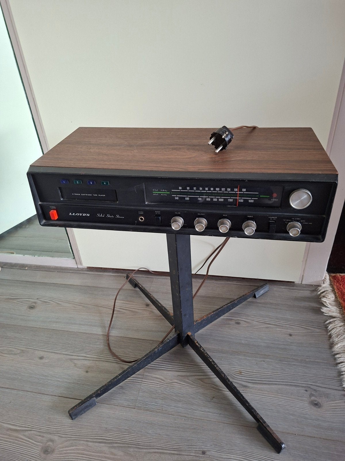 Vintage radioversterker met 8-track speler, Ophalen, Gebruikt, Overige merken
