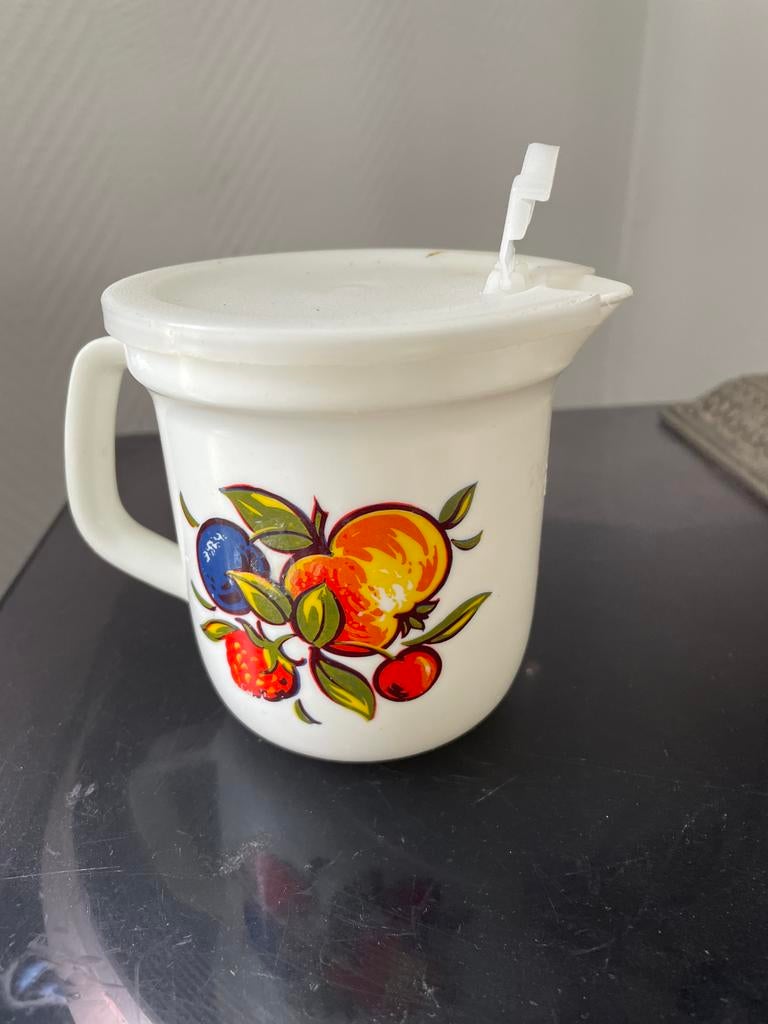 Vintage Emsa melk kannetje, Gebruikt, Keramiek, Ophalen of Verzenden, Overige stijlen