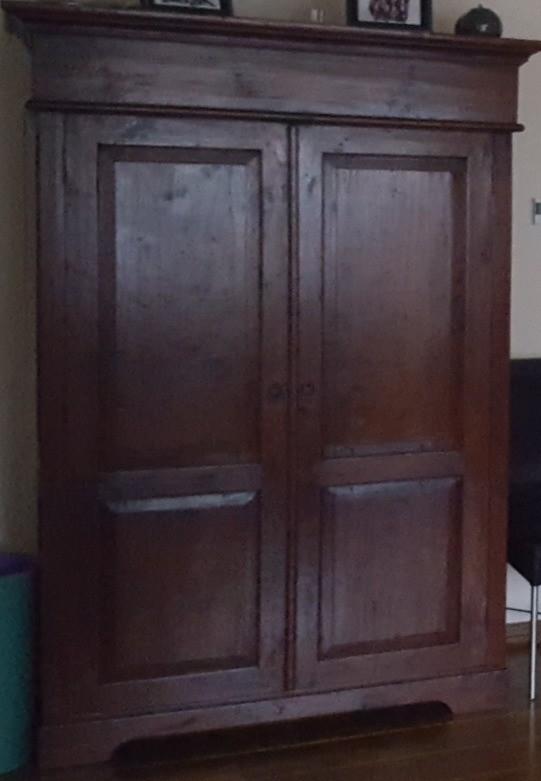 Kast-teak, Ophalen, Met plank(en), 100 tot 150 cm, 100 tot 150 cm