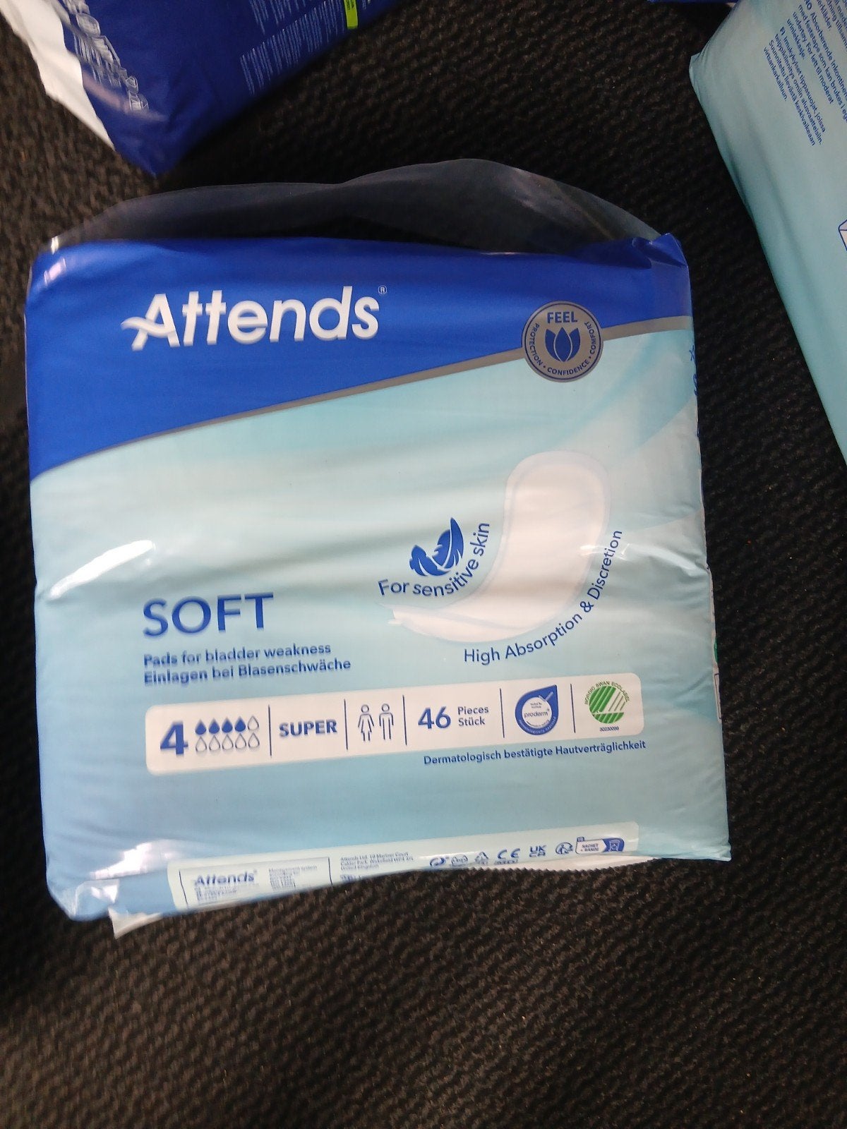 Attends Soft 4 incontinentie inleg, Ophalen