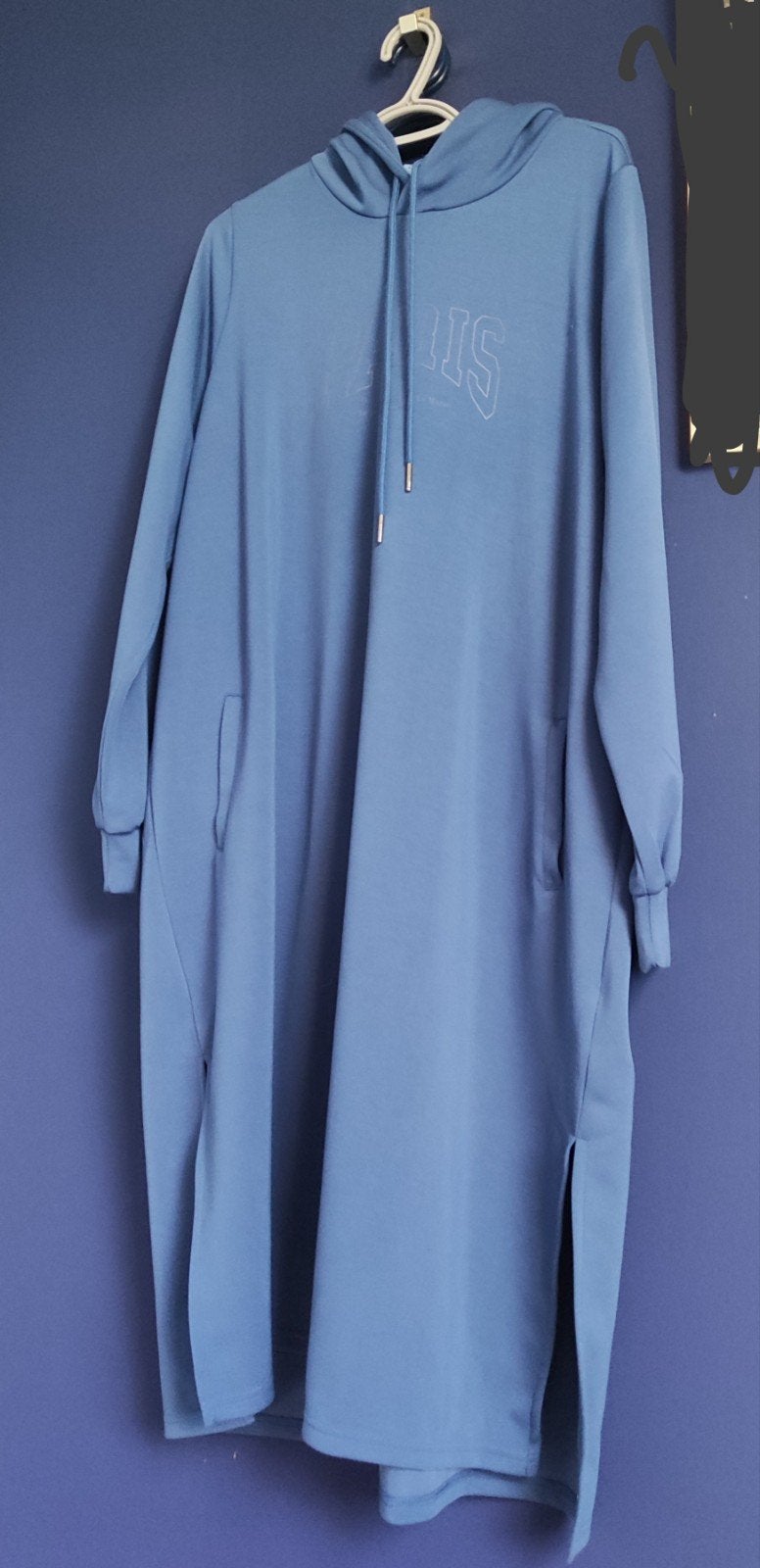 Zhenzi sweater jurk 46-48 hoodie, Zhenzi, Blauw, Maat 46/48 (XL) of groter, Ophalen of Verzenden