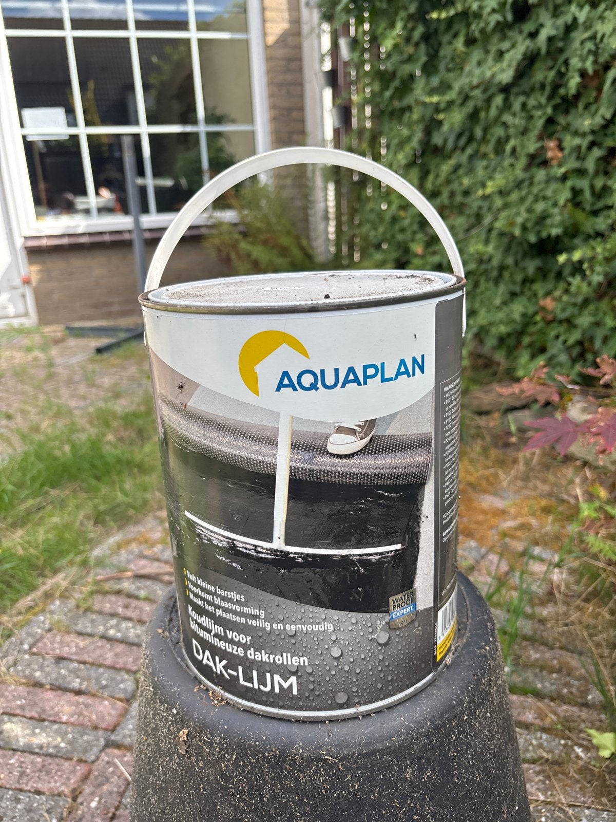 Aquaplan Daklijm 5KG - Voor Bitumineuze Dakrollen, Overige materialen, Verzenden, Zwart, Nieuw