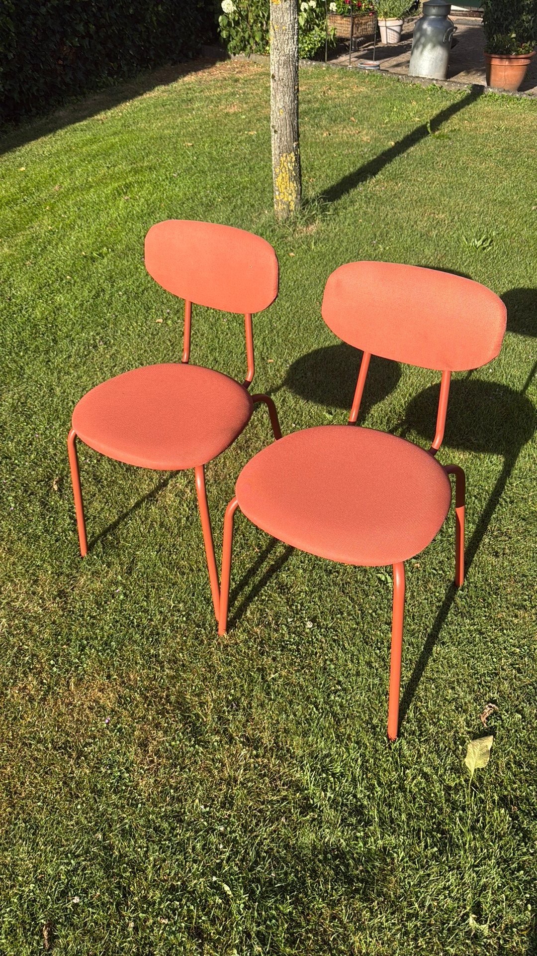 Oranje ikea stoelen 2x, Huis en Inrichting, Stoelen, Ophalen, Twee, Overige kleuren, Zo goed als nieuw