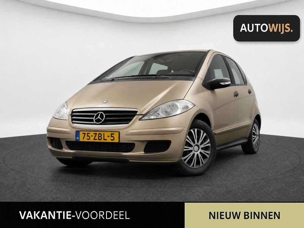 Mercedes-Benz A-klasse 150 Classic|APK-4-2027|SCHERMPJE|Boek, Auto's, Mercedes-Benz, Voorwielaandrijving, Beige, Bruin, 400 kg