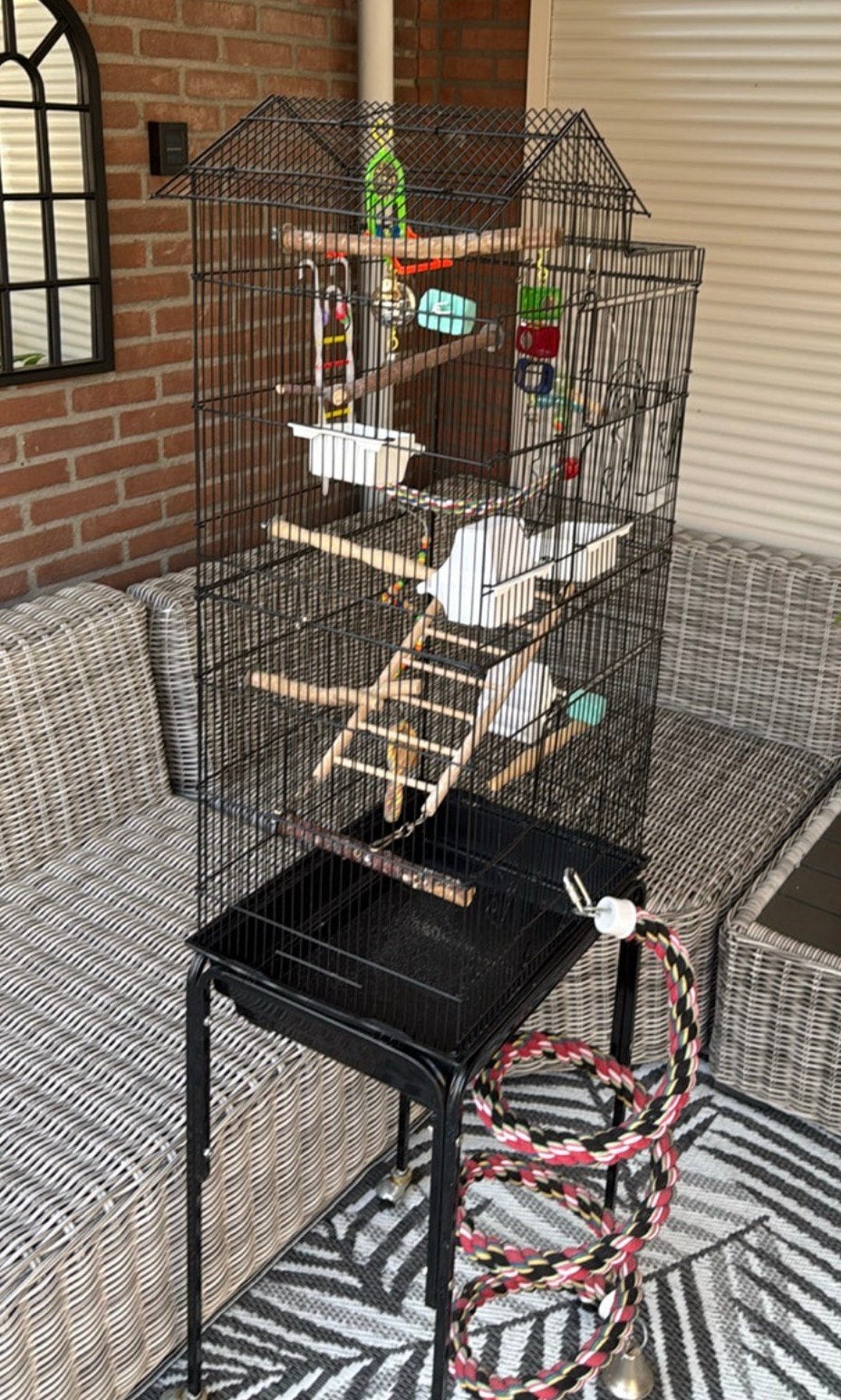 Vogelkooi, Ophalen of Verzenden, Zo goed als nieuw, Metaal, Vogelkooi