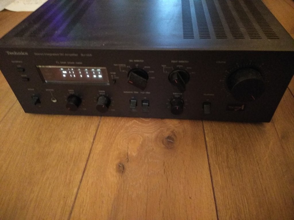 Vintage Technics SU-V2A versterker, Gebruikt, Ophalen, Overige merken, Minder dan 60 watt