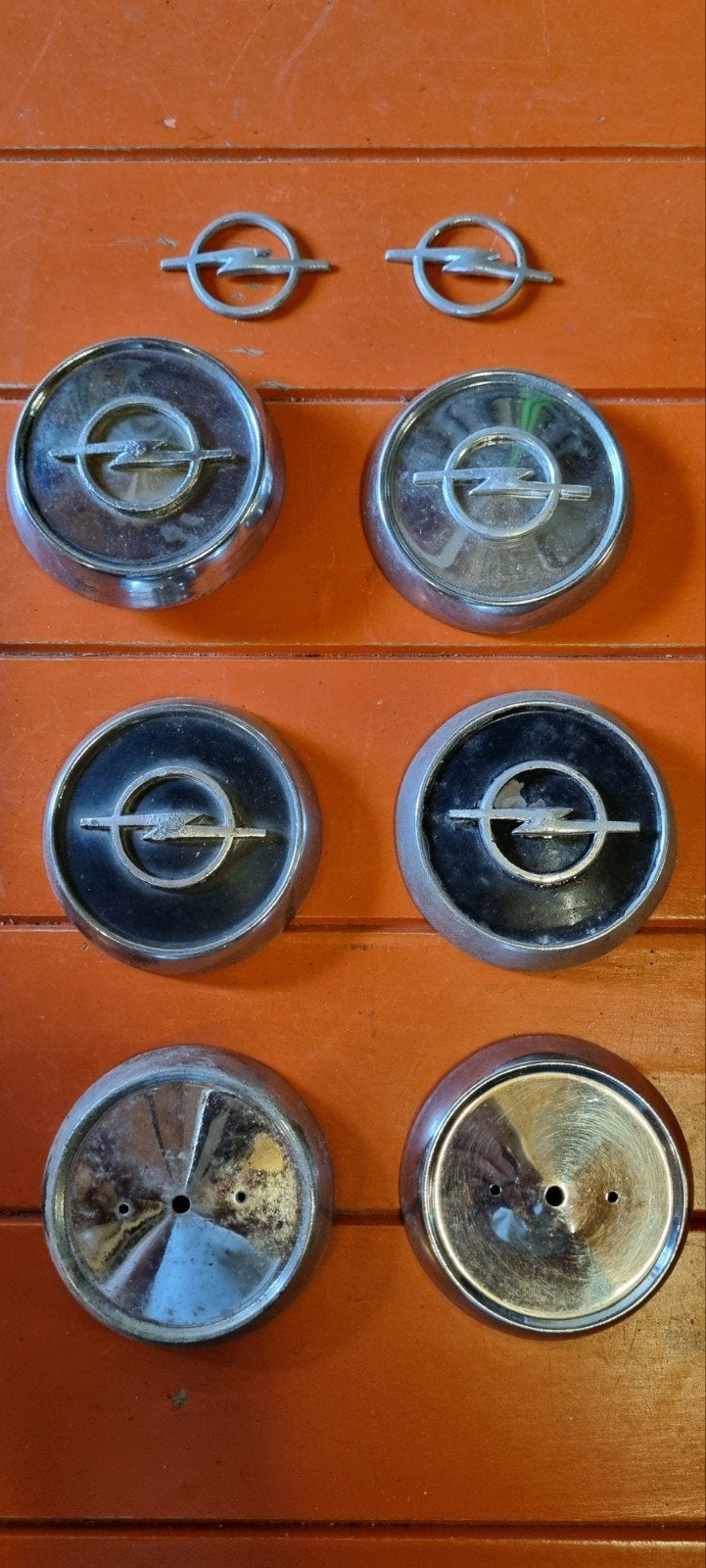 Opel naafdoppen vintage, Auto diversen, Wieldoppen, Ophalen of Verzenden, Gebruikt