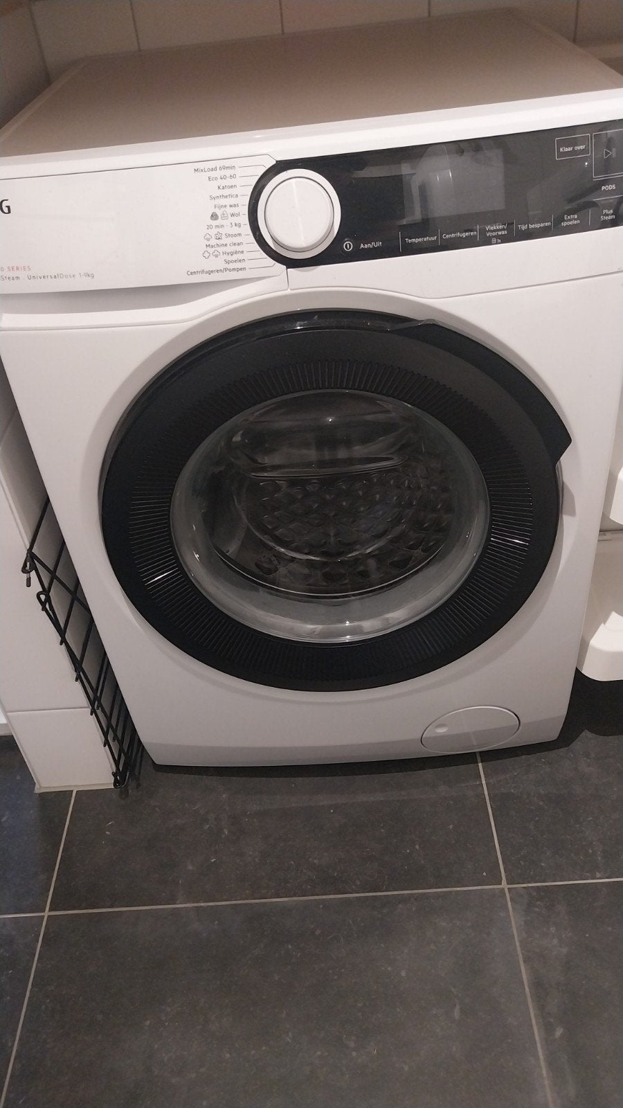 AEG 7000 Serie ProSteam Wasmachine, Ophalen, 1200 tot 1600 toeren, 8 tot 10 kg, Wolwasprogramma