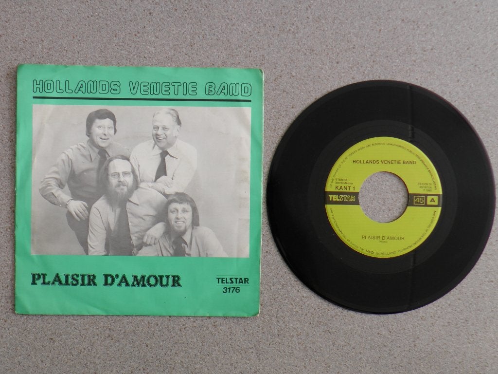 Hollands Venetie band - Plaisier d'amour - Marietje VINYL, Gebruikt, 7 inch, Nederlandstalig, Fotohoes