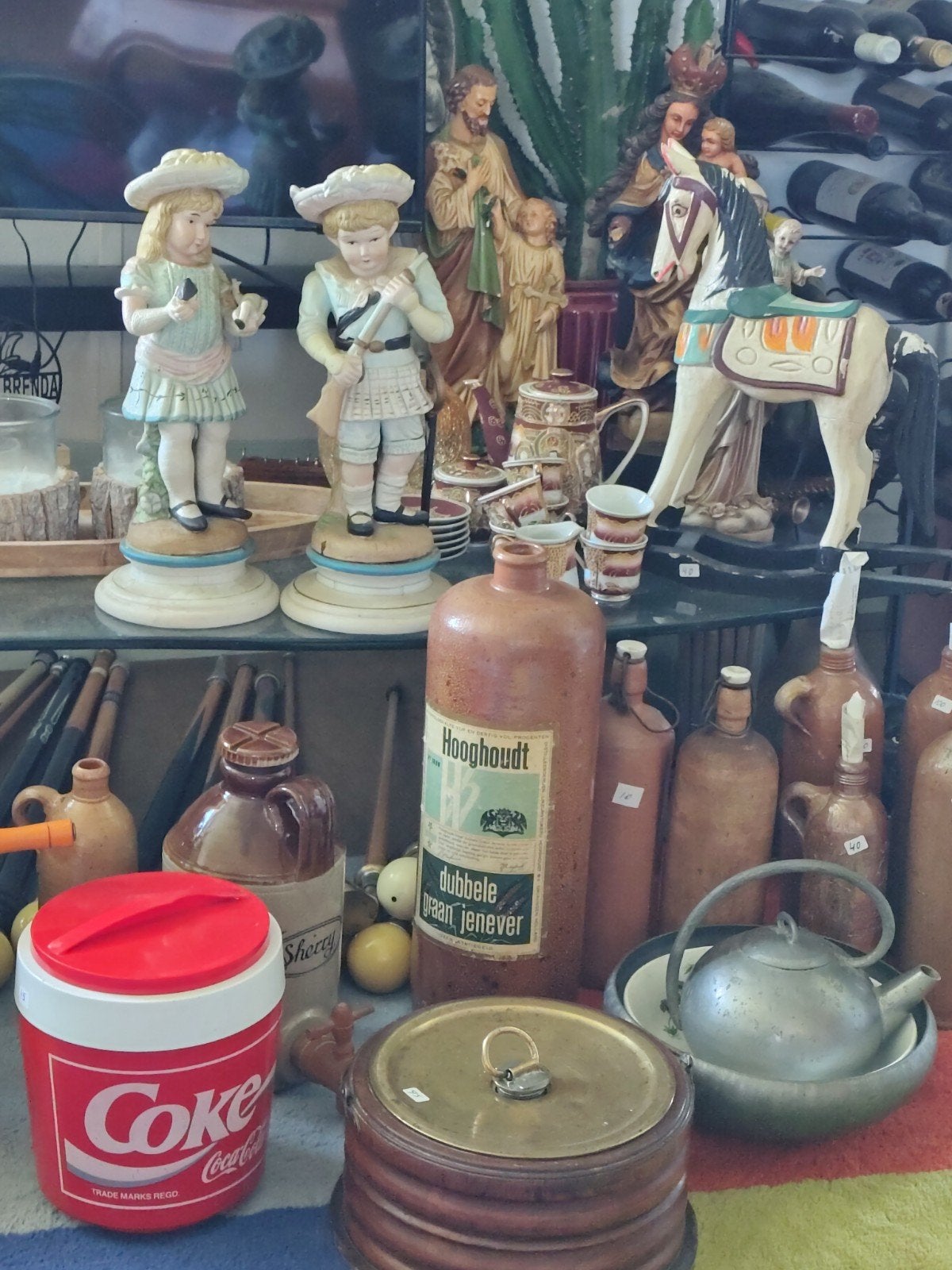 Huisuitruiming: Antiek, Tin, Schilderijen, Emaille, Glaswerk, Ophalen of Verzenden