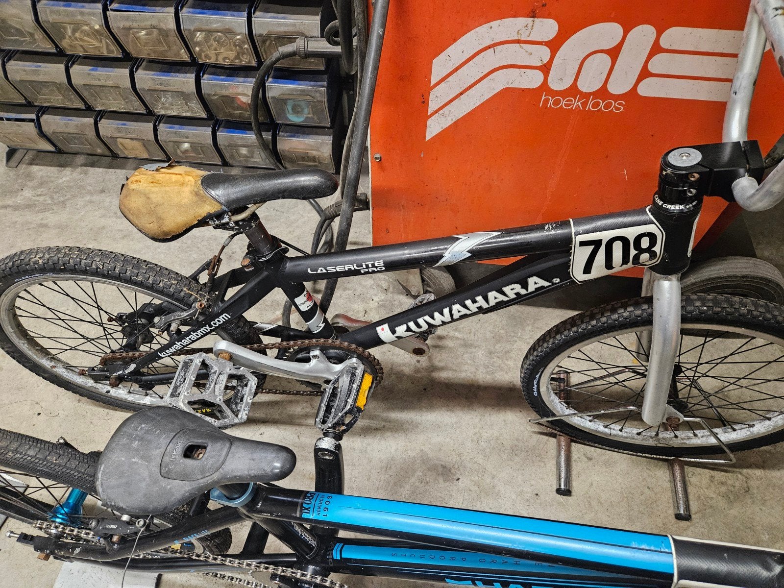 kuwahara bmx laserlite pro, Fietsen en Brommers, Gebruikt, Velgrem, 20 tot 24 inch, Aluminium