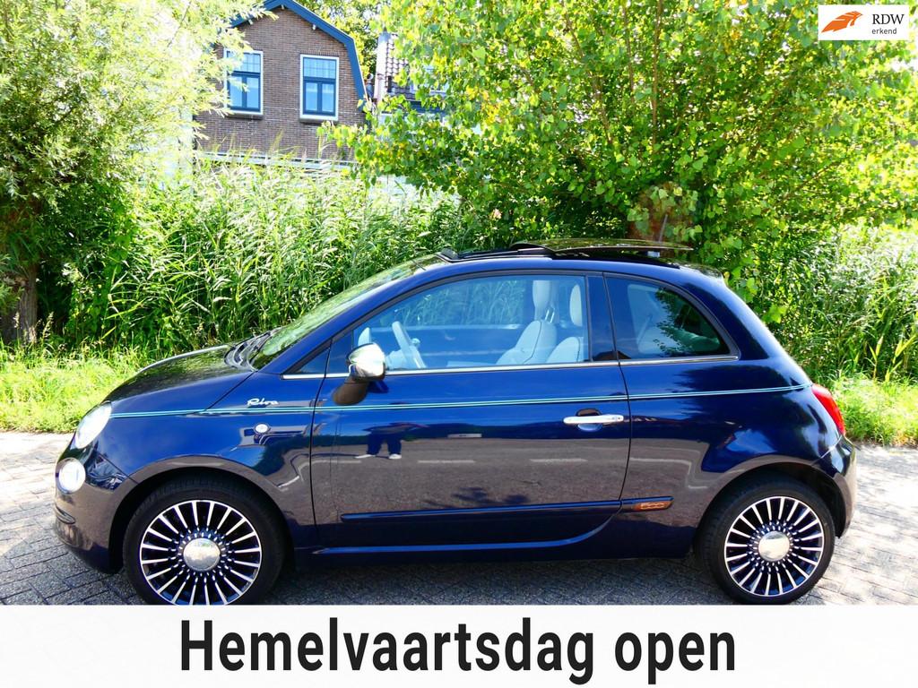 Fiat 500 1.2i 4-Cilinder 1e eig. RIVA Clima Cruise Leder Nav, Auto's, Voorwielaandrijving, Gebruikt, 4 cilinders, 840 kg