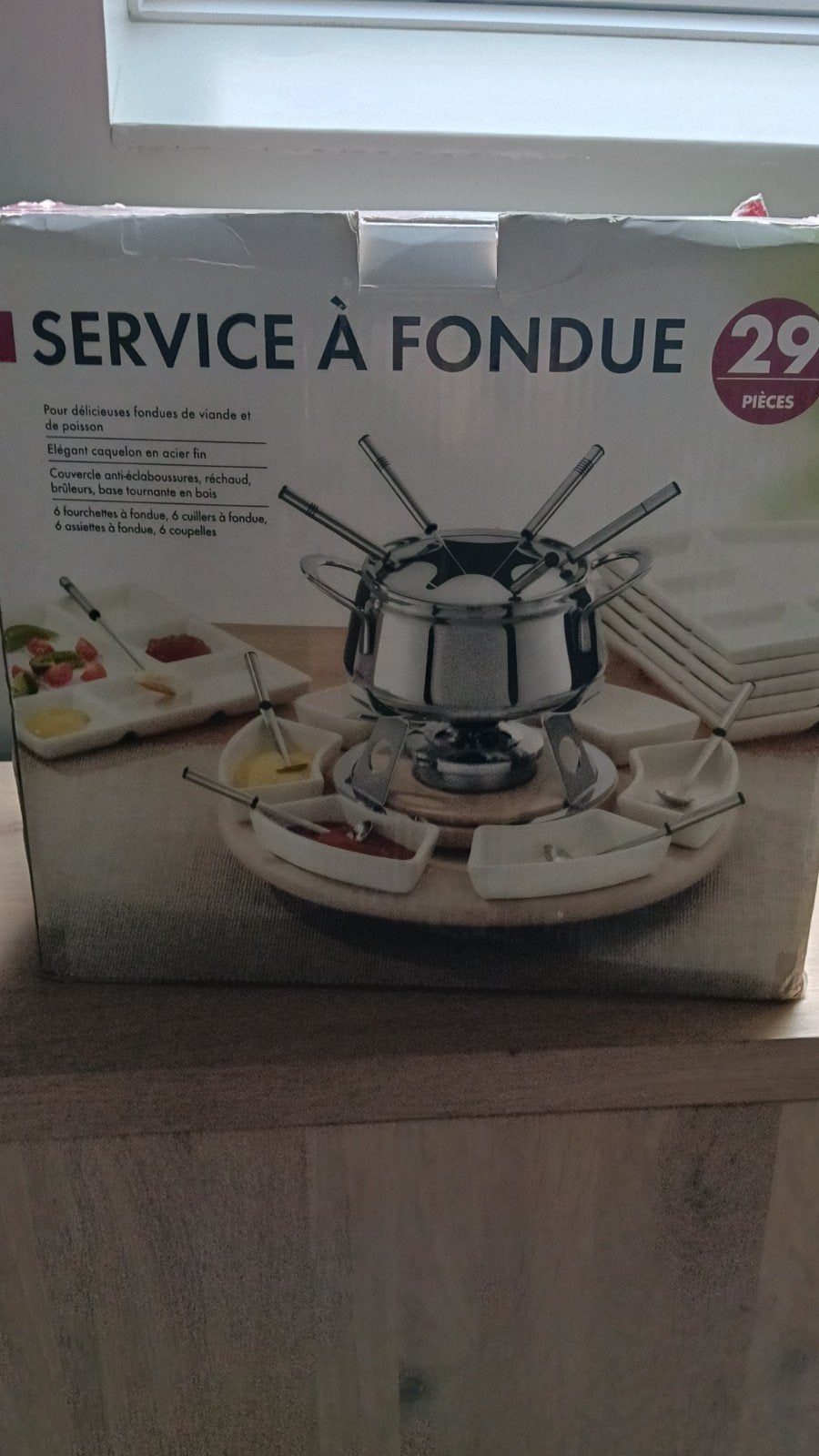 fonduesets 6 personen, Witgoed en Apparatuur, Ophalen, Zo goed als nieuw, Fondueset