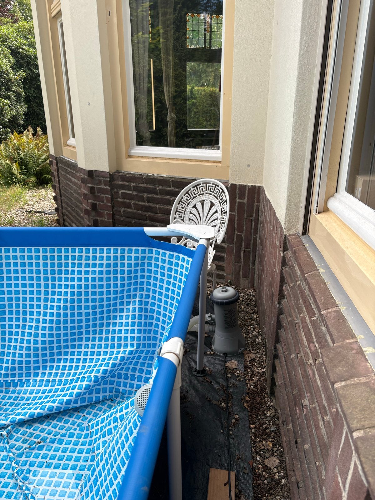 Zwembad met pomp en trappetje - Ideaal voor de zomer!, Tuin en Terras, Ophalen, Gebruikt, 200 tot 300 cm, 80 tot 120 cm