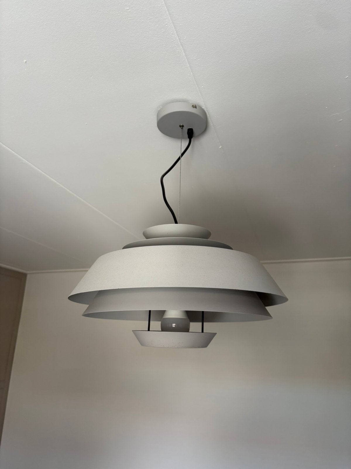 Metalen hanglamp, Huis en Inrichting, Ophalen of Verzenden, Zo goed als nieuw