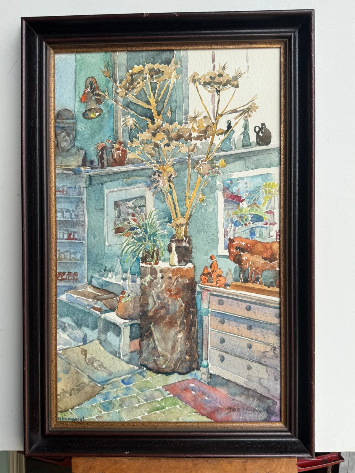 aquarel Jos Hoogwout, Ophalen of Verzenden