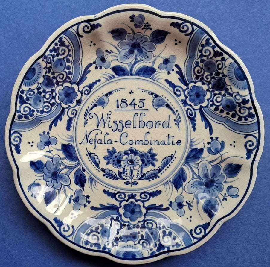 Porceleyne Fles 1939 Wisselbord NEFALA 19cm (T21-30) AVA, Ophalen of Verzenden