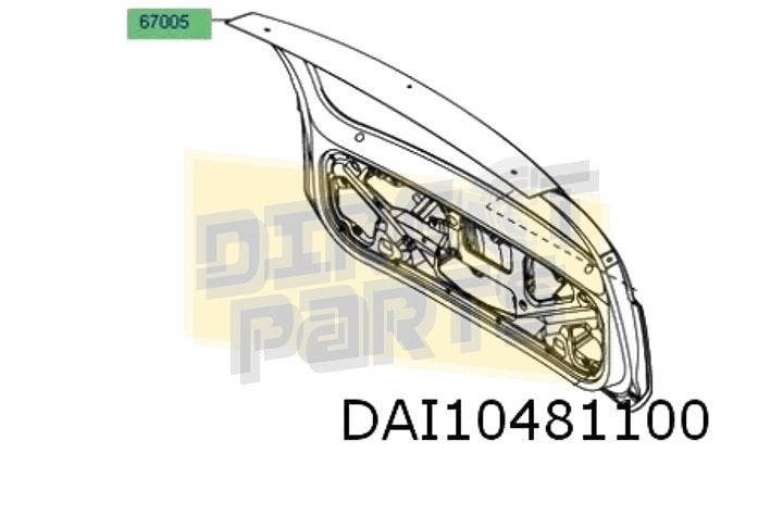 Daihatsu Sirion achterklep Origineel! 67005B1070, Daihatsu, Verzenden, -, Nieuw