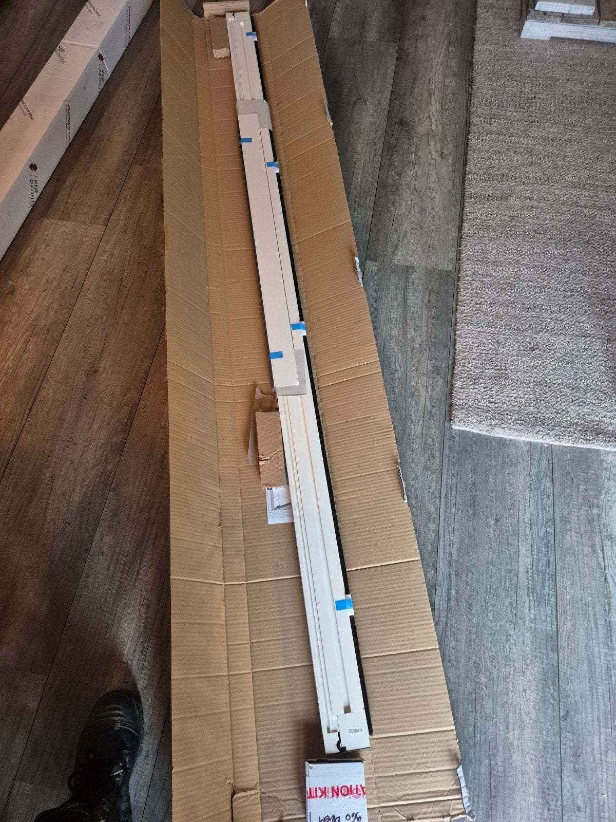Keje originele plisséhordeur 2230x960 creme - Nieuw in doos, Ophalen