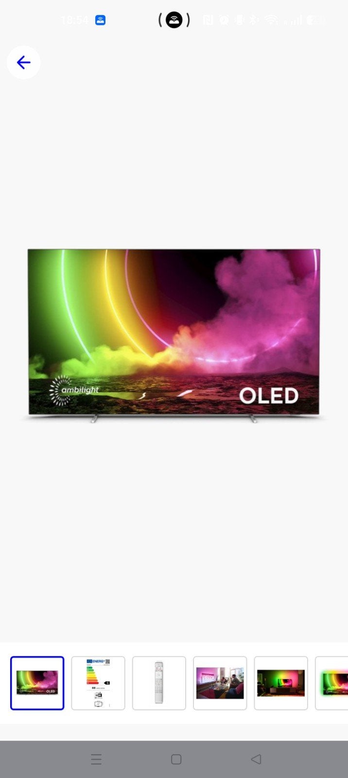 Philips 48OLED806/12 48 inch 4K OLED Smart TV Ambilight, Ophalen of Verzenden