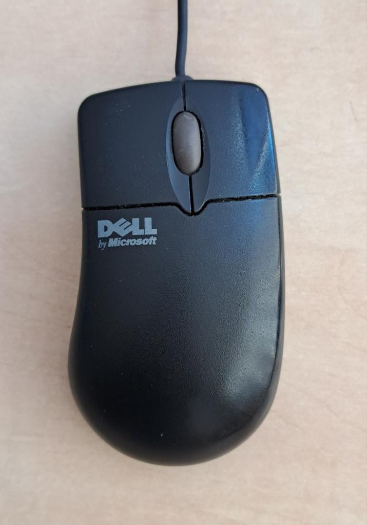 Dell IntelliMouse PS/2, Computers en Software, Muizen, Ophalen, Muis, Gebruikt, Rechtshandig