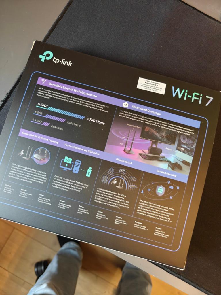 TP-Link wifi 7 bluetooth PCIe adapter, Computers en Software, Netwerkkaarten, Ophalen of Verzenden, TP-Link