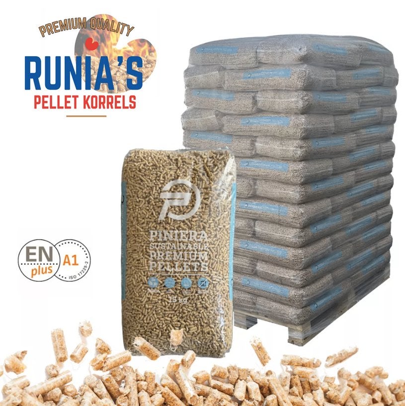 Piniera Premium ENplus A1 Naaldhout Pelletkorrels, Ophalen, Nieuw, Vrijstaande haard, Overige soorten