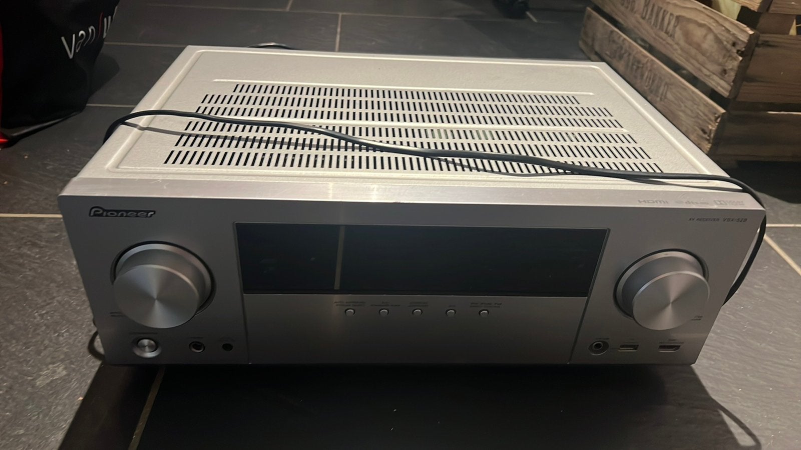 Pioneer versterker AV receiver VSX-528 zilver, Ophalen of Verzenden, Gebruikt, 120 watt of meer, Pioneer